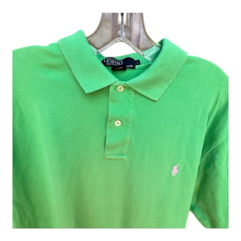 Polo by Ralph Lauren Men’s Green Classic Polo Shirt SZ L